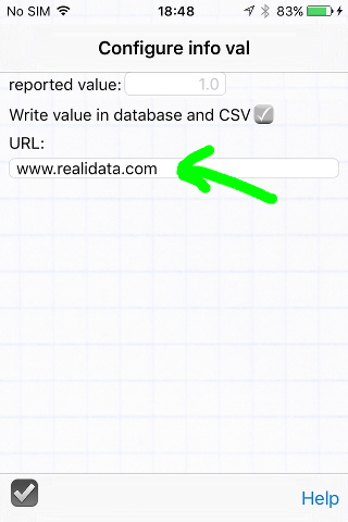 The Info value can be used to store constant values and access URLs